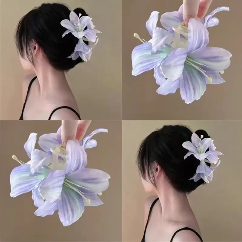 

Korean Sweet Cute Big Bow Hair Stick U-shaped Plastic Hairpin Butterfly Hair Clips for Girls Bow Top Clip Hair Accessories