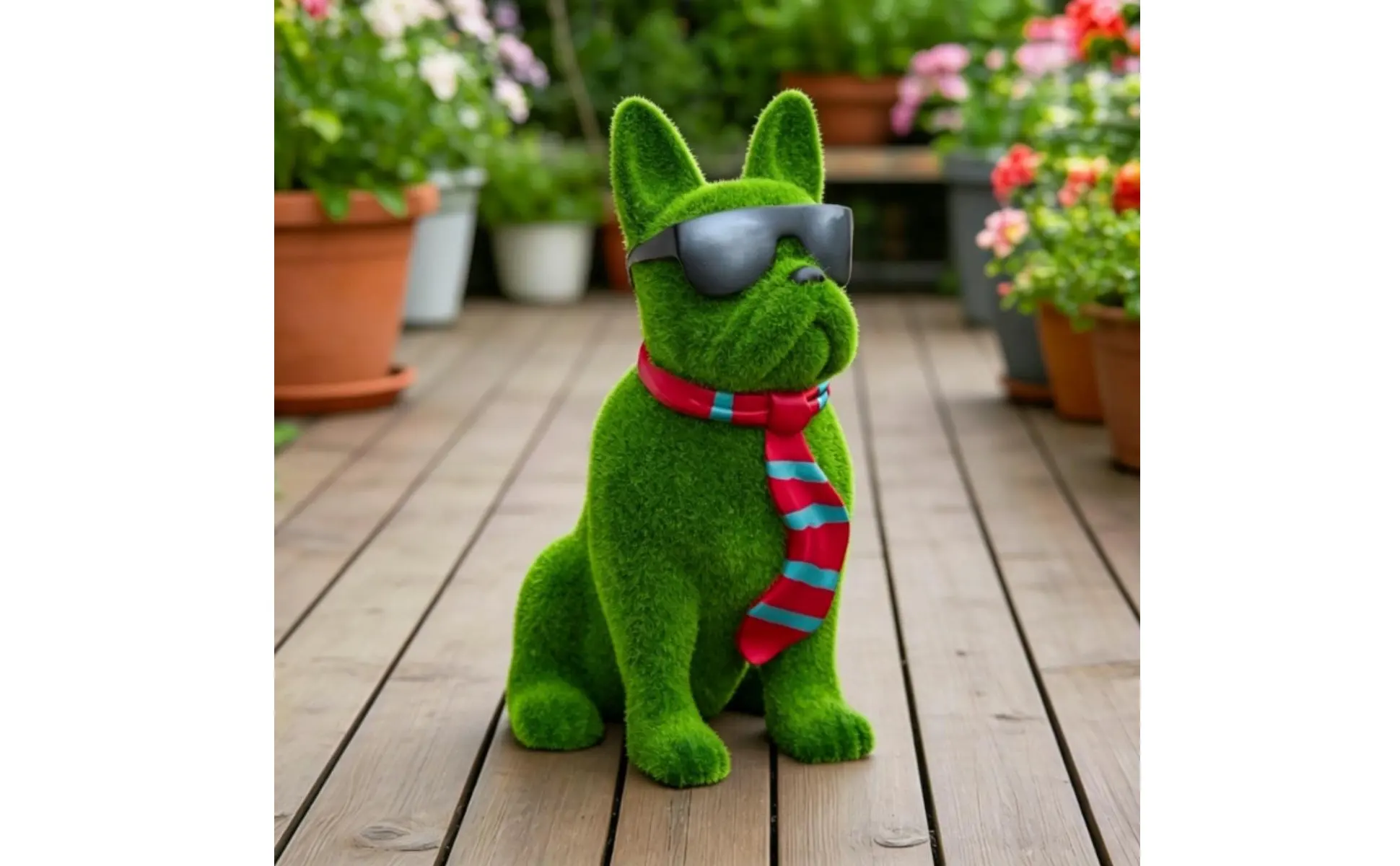 Flocked Dog Statue Whimsical Look Sunglasses Dog Figurine Bulldog Breed Statue Resin Statue Scarf Home Decor Lifelike Details https://ae-pic-a1.aliexpress-media.com/kf/S47d5296f6daa4738808ed991b2fbdbc1l.jpg