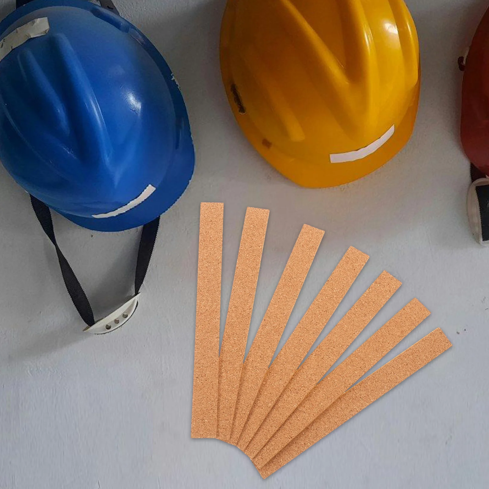 

24pcs Self-adhesive Cork Shock Absorbing Hat Inner Padding Sweat-wicking Ultra-thin Resilient Liner Cap Reducer Tape