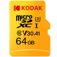 Kodak Micro SD Card Memory Card Class 10 64GB U3 4K High Speed Cartao De Memoria Flash Memory TF Mecard C10