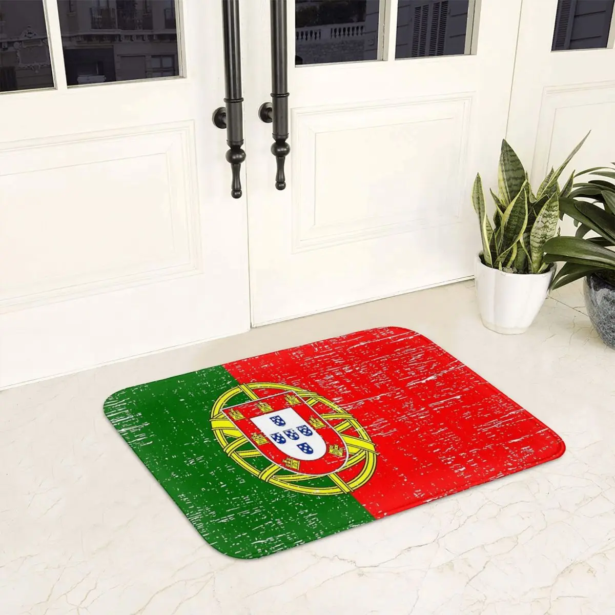 Flag Of Portugal Non-slip Doormat Floor Mat Durable Carpet Rug for Kitchen Entrance Home Balcony Footpad Mats