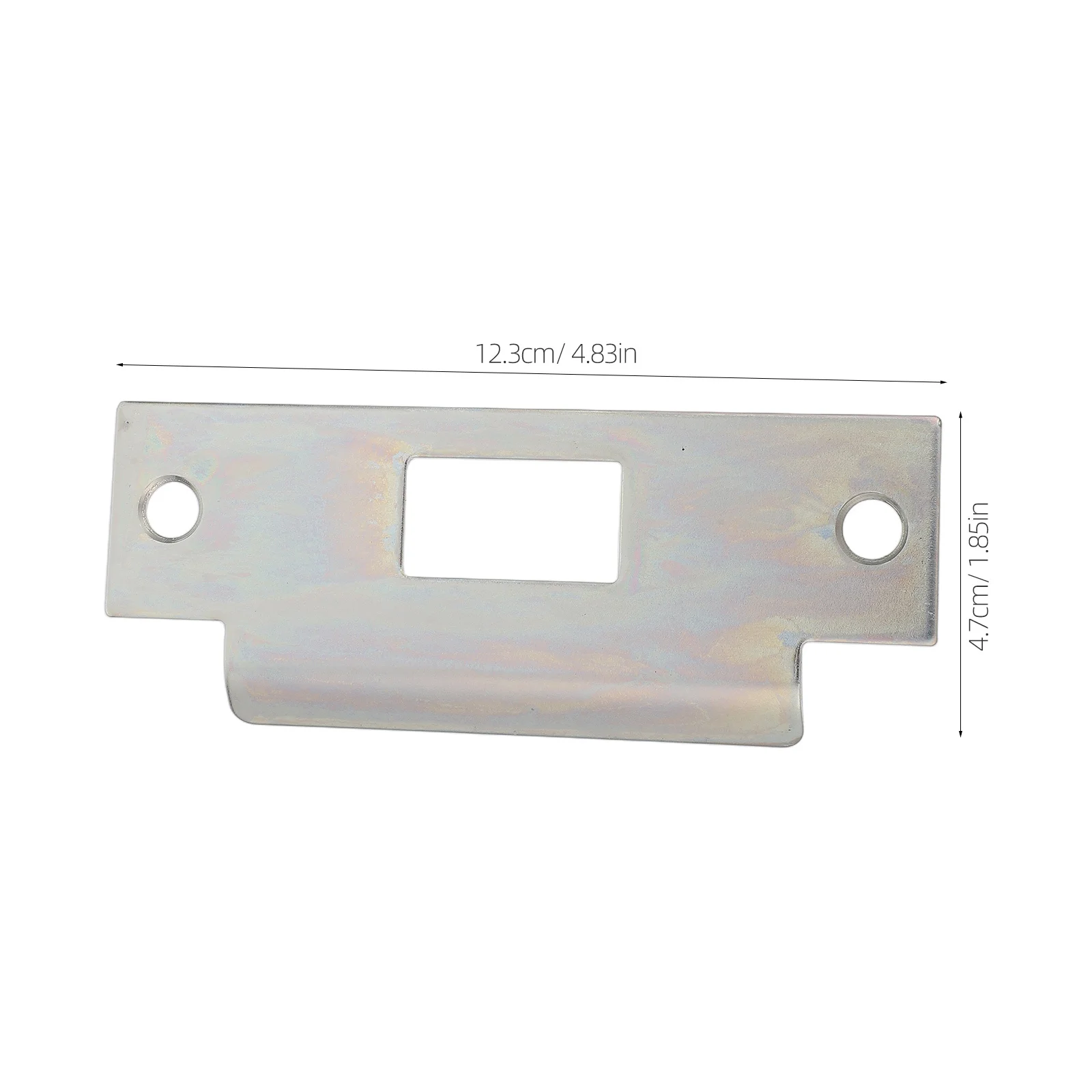 Acessórios de fechadura interna, 2 peças, placa de trava de porta de metal reforçada, universal, adequado para portas residenciais, melhoria de segurança