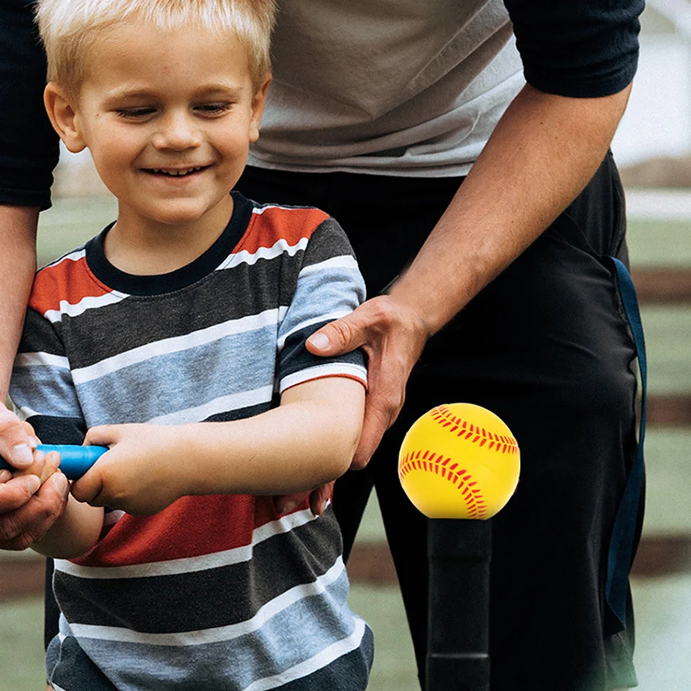 6Pcs Practice Baseballs for Hitting Soft PU Training Balls Kids Beginner Baseball Skill Learning Outdoor Sports Activity