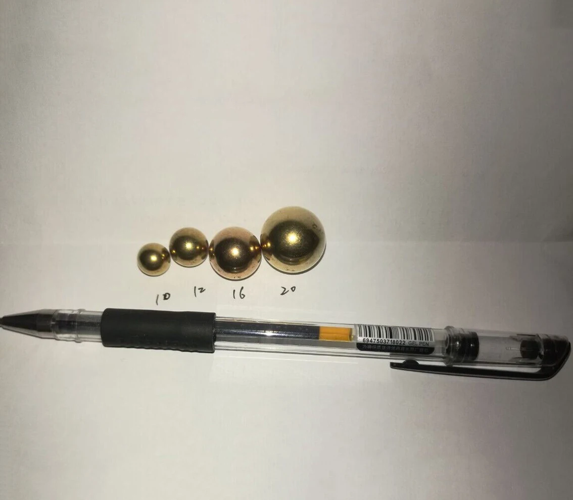 Solid H62 Brass Ball Diameter 0.9mm 1mm 1.2mm 2mm 2.381mm 3mm 3.175mm-45mm Precision Smooth Ball Beads Round Ball