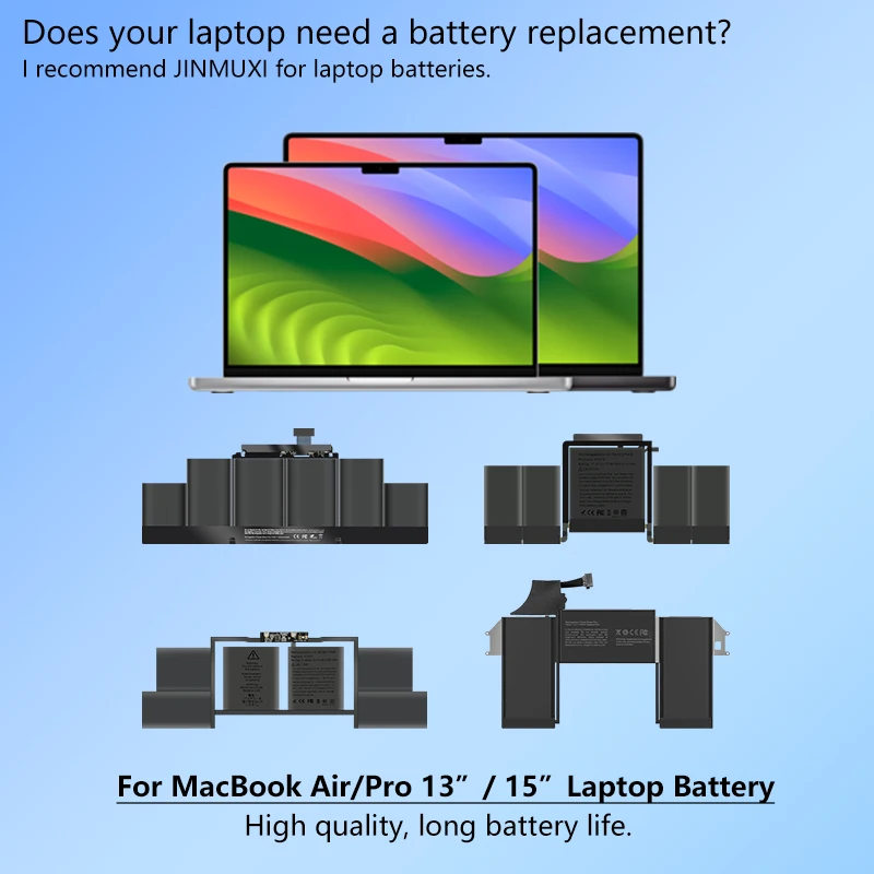 Imagem -01 - Bateria do Portátil para Apple Macbook Pro Air A1417 A1819 A1820 A1953 A1964 A1963 A1389 A1706 A1707 A1990 A1989 A1932 A2179