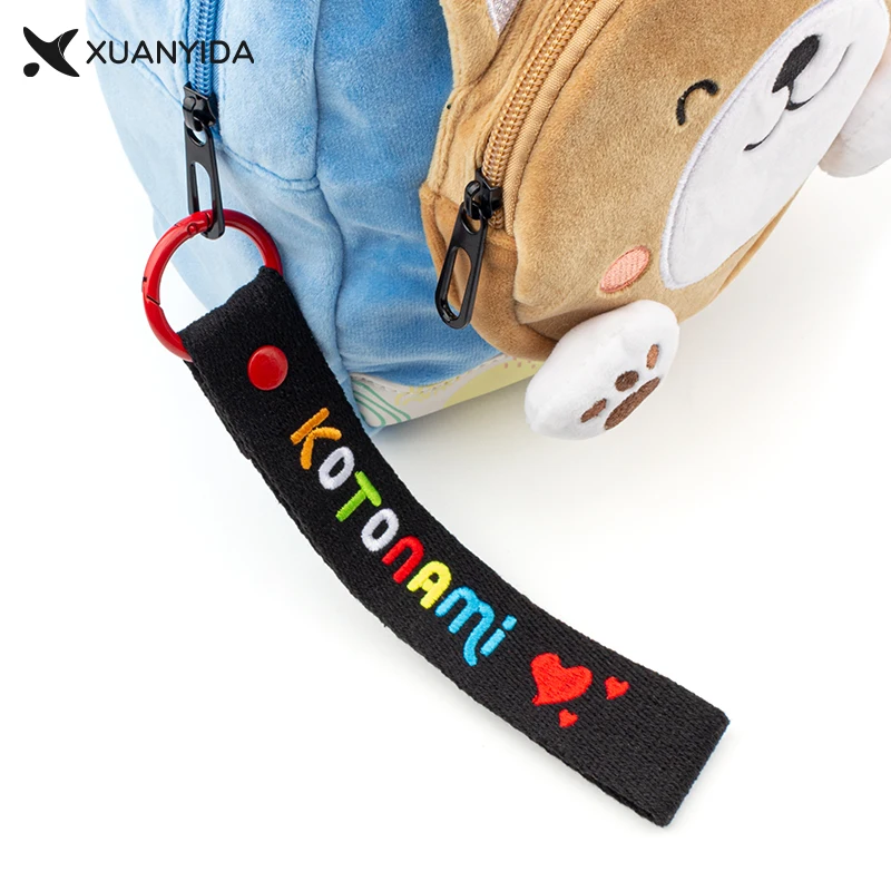 New Arrival Customized Name Tag Embroidery Keychains to Bag Key ring for Woman and Man gift