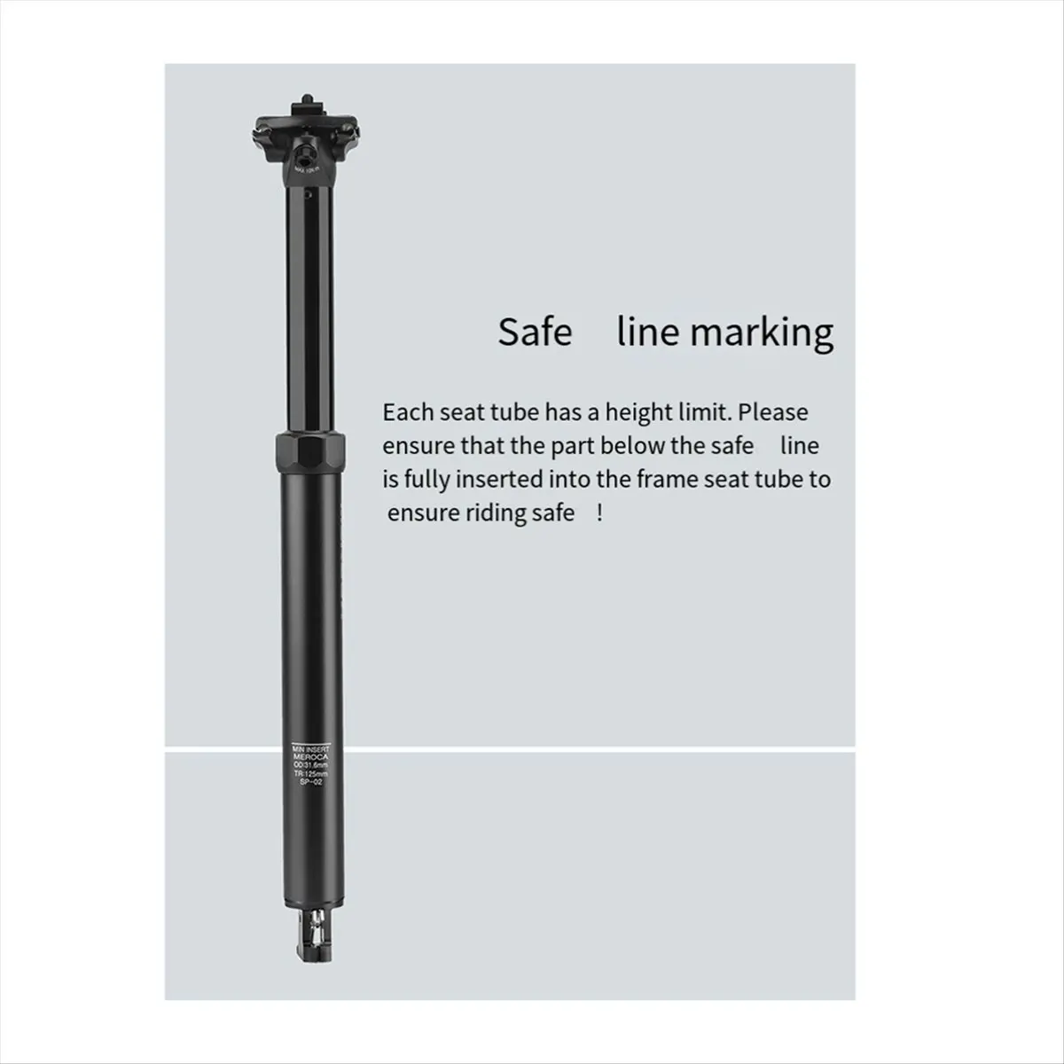 ABJV  Bicycle Dropper Seat Post Adjustable Telescopic Seatpost 27.2mm Retractable Cantilever Saddle Tube Seat Rod