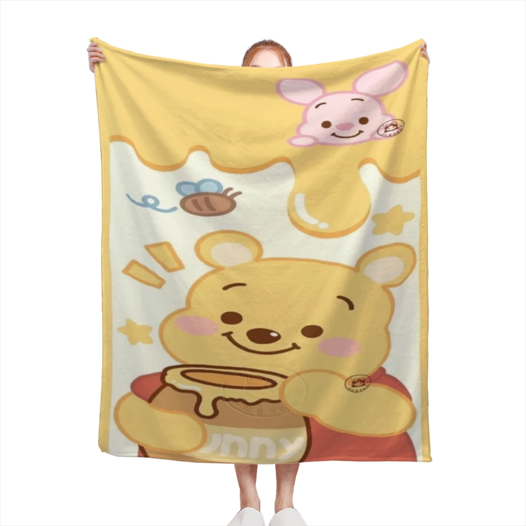 

Winnie The Pooh And The Wind Blows blankets Warm Flange blankets Soft and comfortable blanket picnic blanket