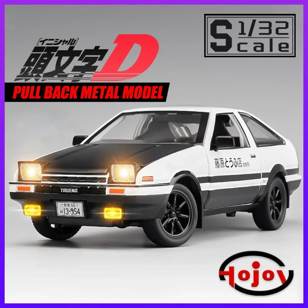 

Metal Toy Initial D AE 86 1/32 Scale Diecast Alloy Toy Cars Models Trucks For Boys Children Kids Vehicles Hobbies Collection