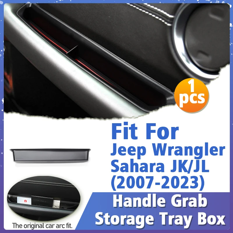 

Car Door Interior Organizer Handle Grab Storage Tray Box For Jeep Wrangler Sahara JK JL 2007-2023 Stowing Tidying Accessories