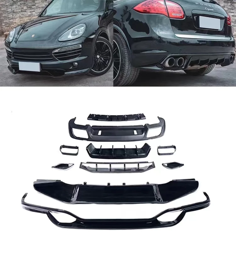 

Body kit for Porsche Cayenne 958 to 9Y0 Turbo 2010-2013 front bumper assembly with grille