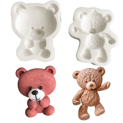 3D Bear Silicone Mold Fondant Chocolate Candy Jelly Mould DIY Clay Model Cake Decorating Tools Kitchen Accessories Bakeware