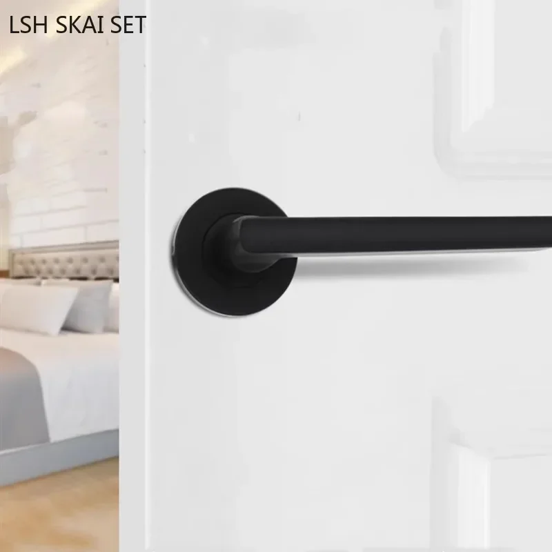 1Pc Stainless Steel Barn Door Handles Interior Background Wall Invisible Door Handle Single-sided Wooden Door Knob Home Hardware