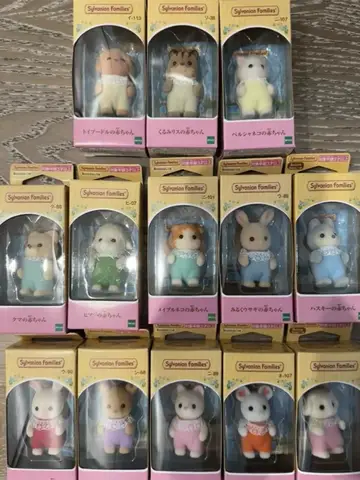 Easter Bunny Familyes Forest Animal Simulation Forest Rabbit DIY Mini Bear Figure Set House Accessories Model Toy Doll Girl Gift