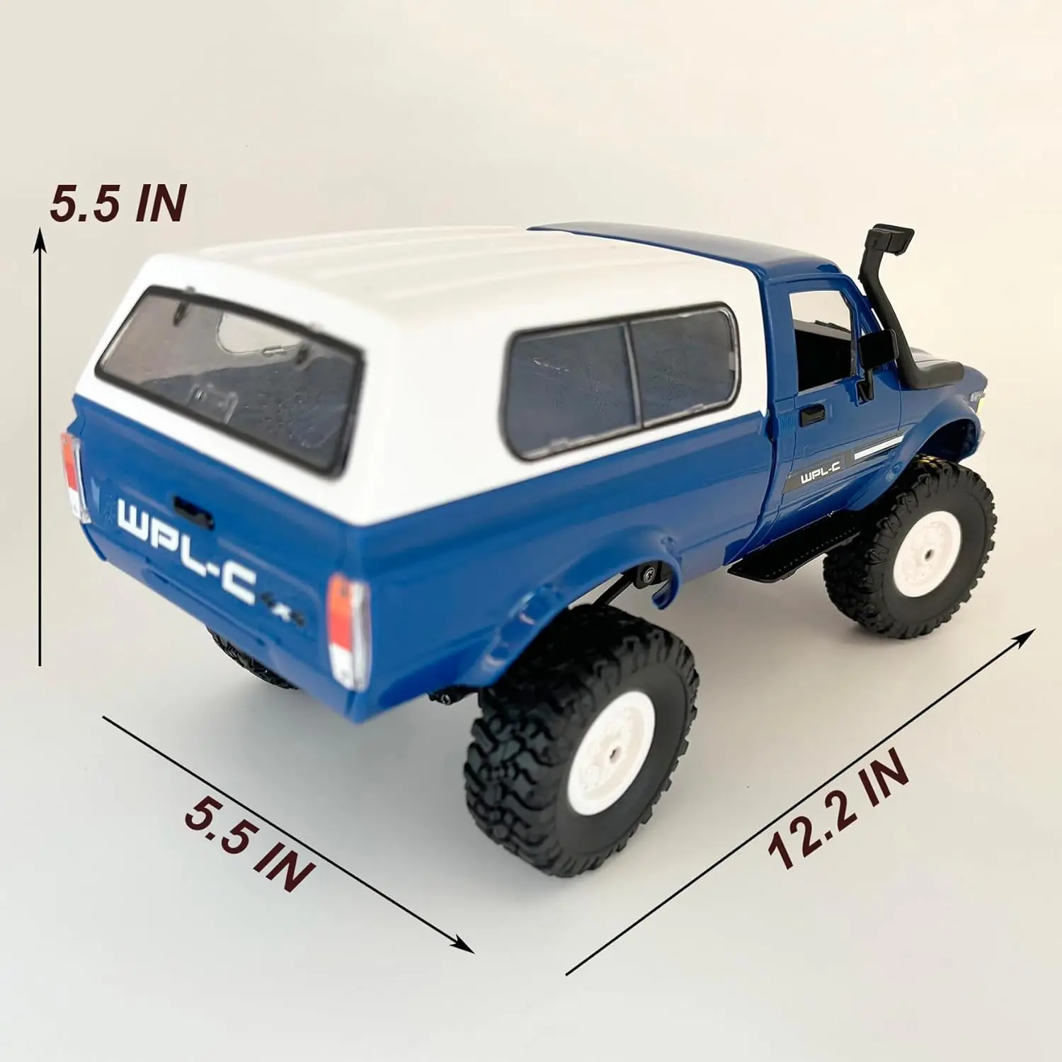WPL C24 RC Rock Crawler 4x4 1/16 Scale All Terrain Remote Control Off-Road Pickup RTR 2.4 GHz Proport