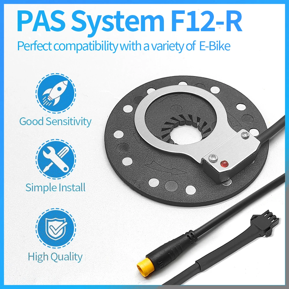 Kunteng Series Power Assisted Magnetic Dot Electric Bicycle Right Side Bicycle PAS12 Magnetic Pedal Assist Sensor F12R Easy to a view 3