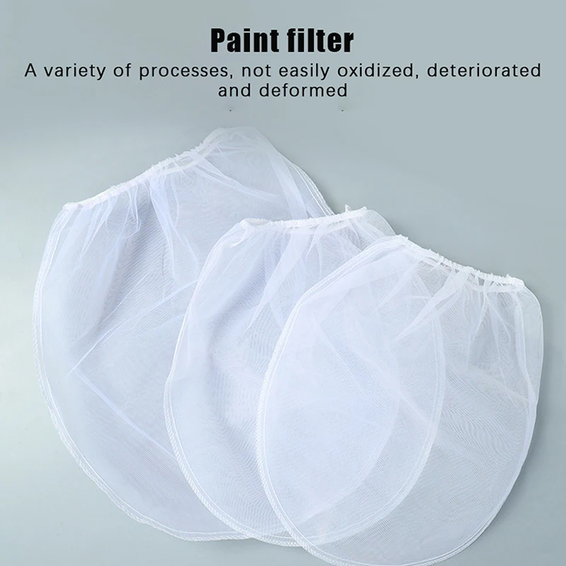 

5Pcs Nylon Paint Strainer Bags Top Opening Paint Strainer Bags Paint Screen Net Home Decoration Paint Screen Net Filter Bag