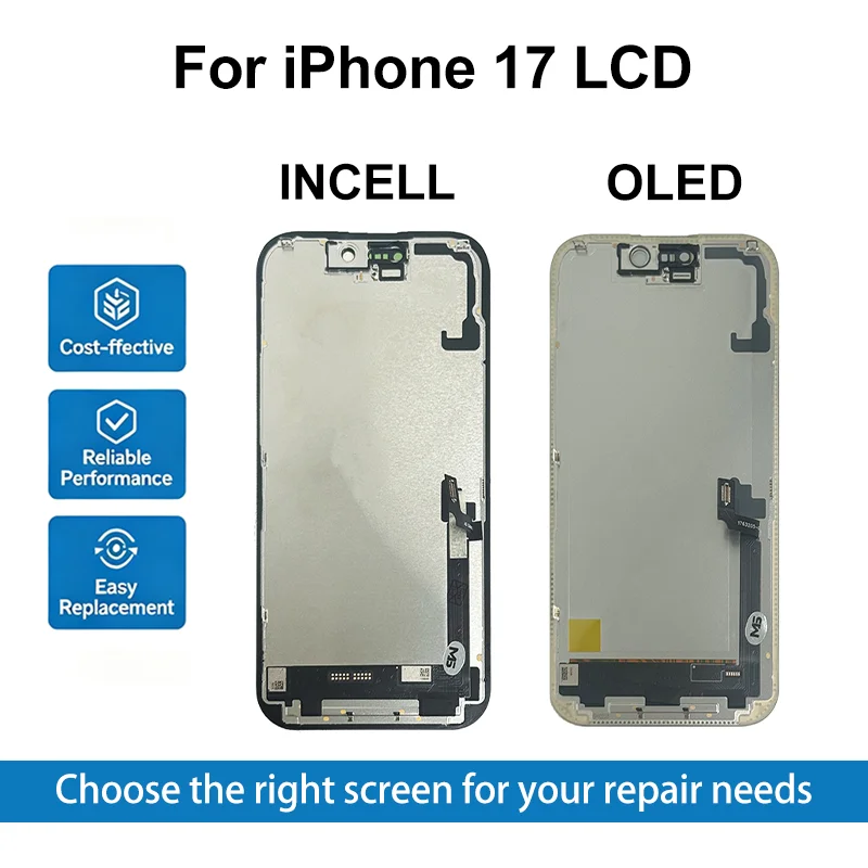 AAA++++ OLED For iPhone 17 LCD 17 Pro Display Touch Screen Digitizer Assembly For iPhone 17 Pro Max LCD INCELL Replacement Parts