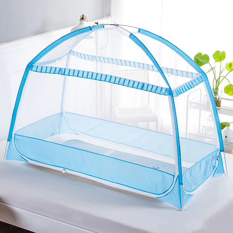 Summer Three Door Baby Mosquito Net Portable Full Bottom Crib Yurt Mosquito Net Home Double Zipper Children's Mosquito Net