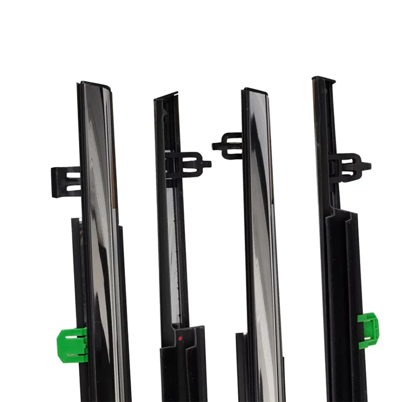 Chrome 4Pcs Window Rubber Trim For Honda CR-V CRV 2007-2011 Weatherstrip Seal Strips Rubber Door Moulding Trim Window Glass