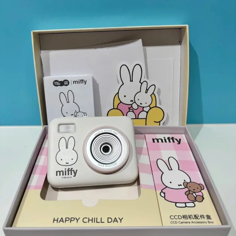 Miffy Ccd Digital Camera 68 Million Pixels 180 Flip Screen Built In Led Fill Light 10 Filters Birthday Gift No Memory Card