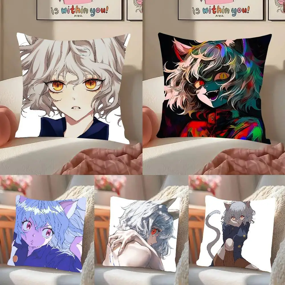 Nefertitou Animation H-Hunter X Hunter Pillow Case Fashion Square Pillowcase Bedroom Sofa Room Ins Decoration Leisure