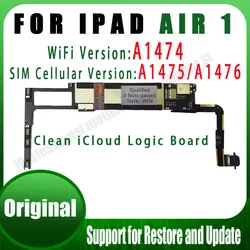 Free iCloud A1474/A1475 or A1476 For iPad Air 1 Motherboard Wifi & SIM Cellular Version For iPad 5 Logic Boards