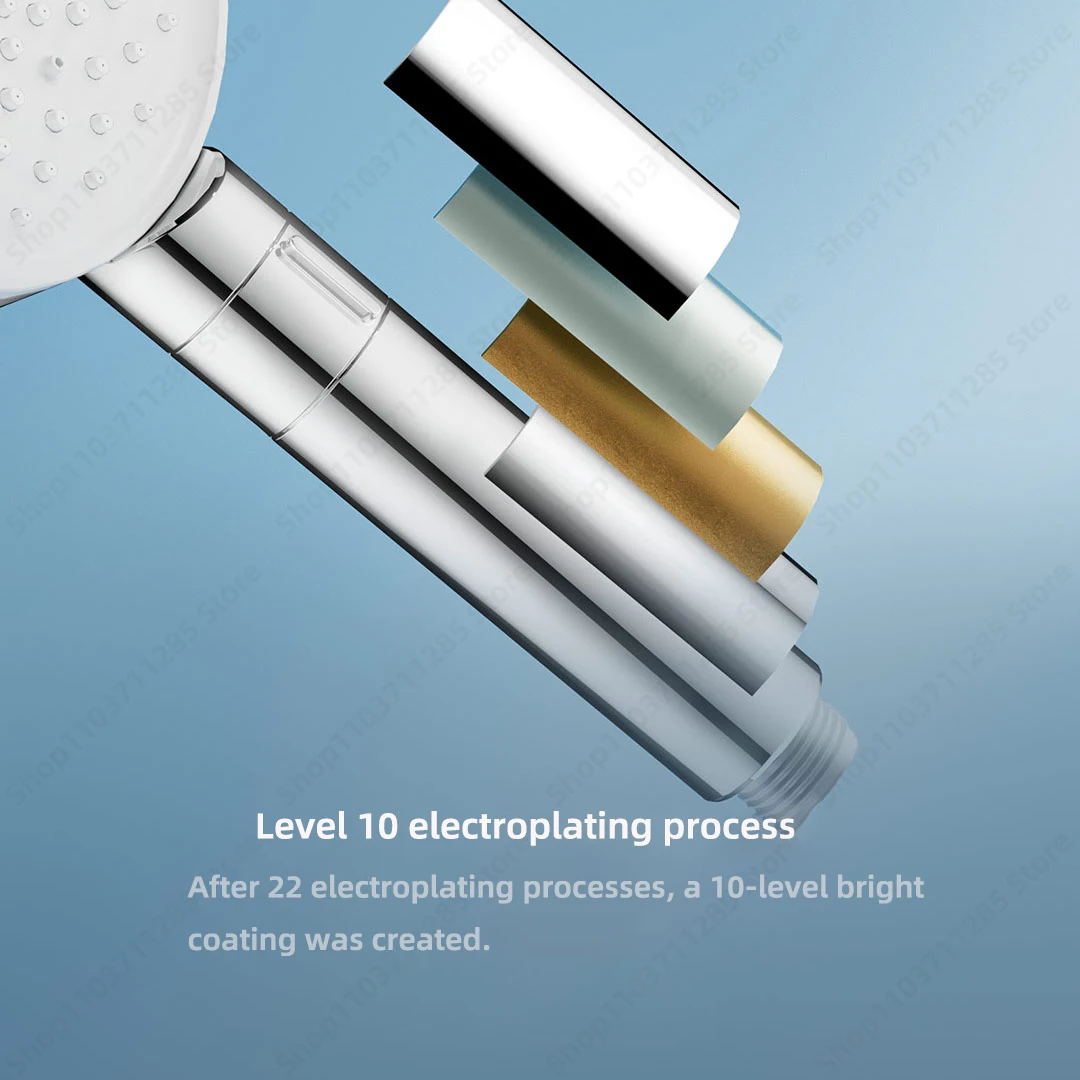 Xiaomi Mijia Booster Hand Shower Pressurized water outlet Low-noise Water Inlet Technology Anti-scald handle design MJZYSCHSO1DB