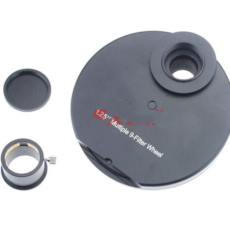 Accessories for astronomical telescopes. 1.25 inch manual deep - space filter wheel with 9 piece color filter, suitable for CCD.