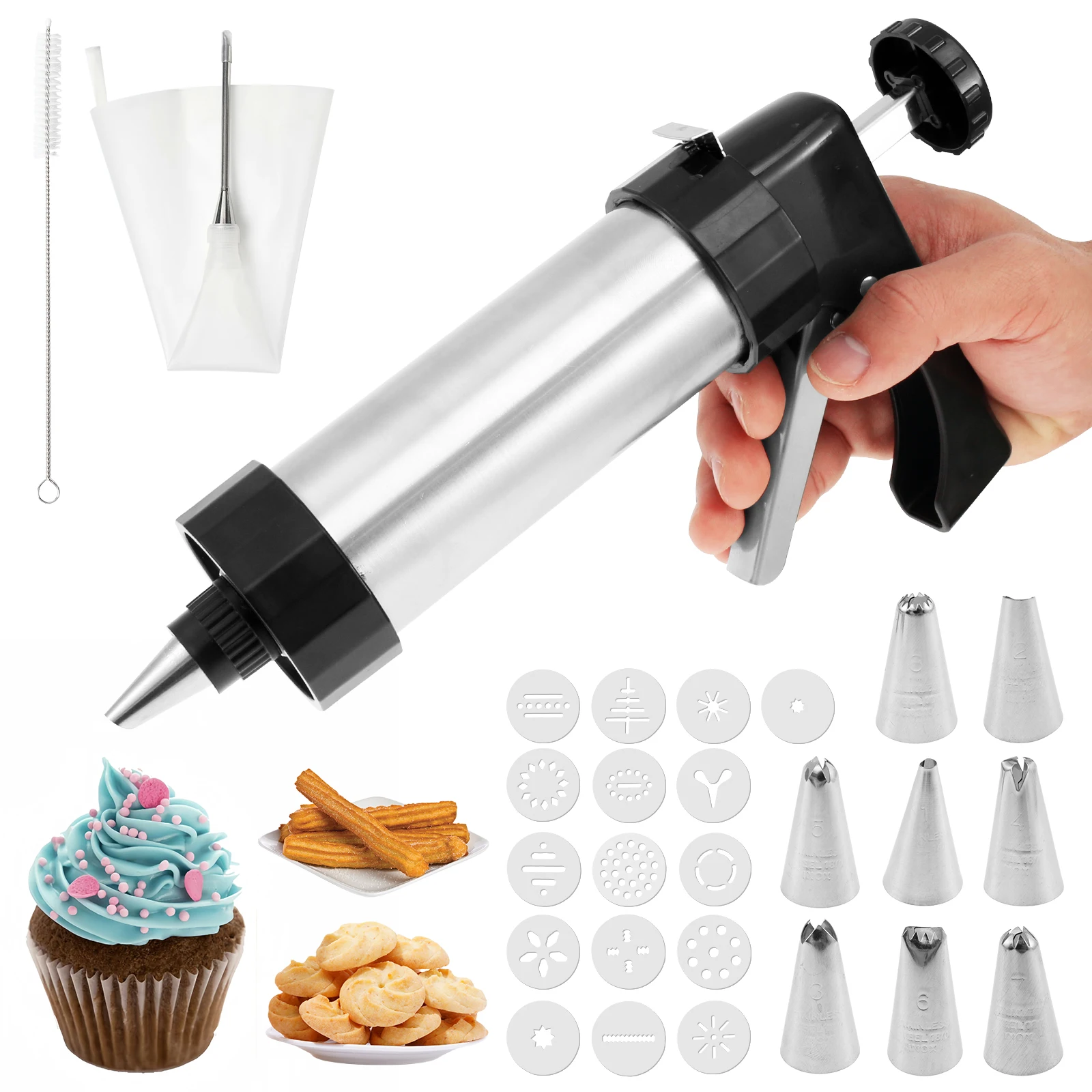 Churros Maker Gun - Набор для приготовления и наполнения чуррос