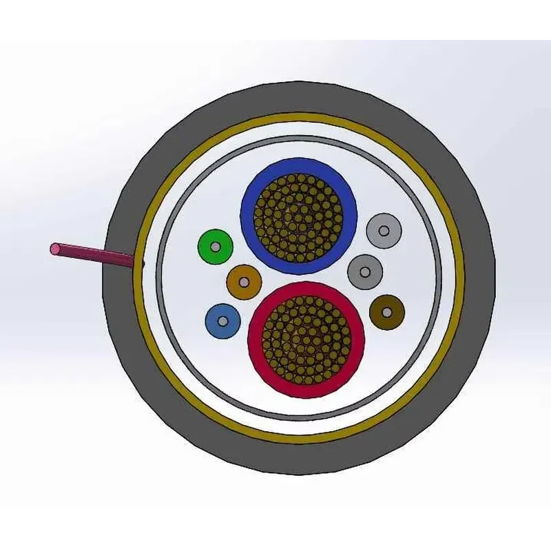 High Efficiency Power Supply Hybrid Optical Fiber Cable With Copper Wire for Access Network