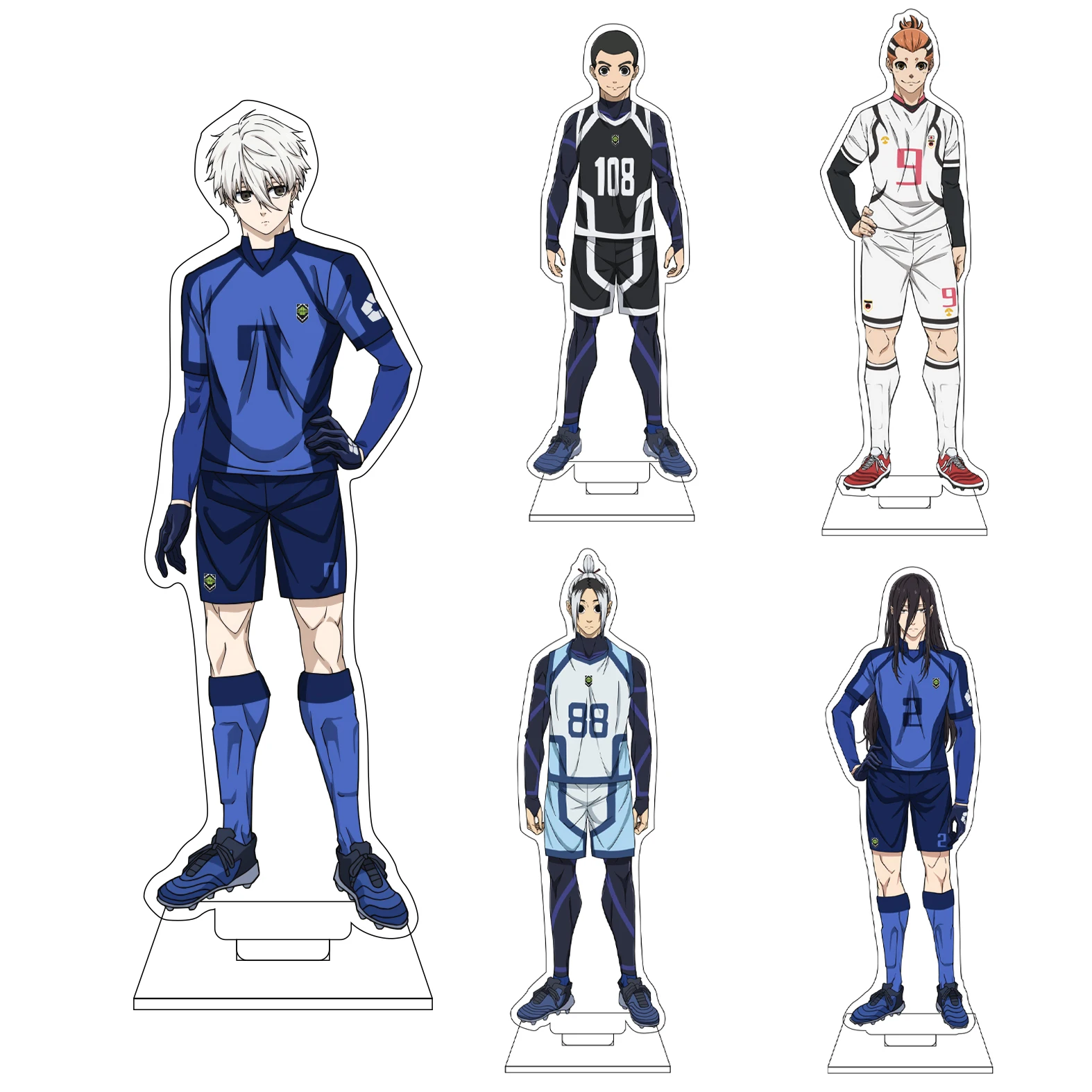 

16CM Anime BLUE LOCK Cosplay Acrylic Figure Stand Plate Chigiri Hyoma Nagi Seishiro Bachira Meguru Isagi Yoichi Ornaments Gifts