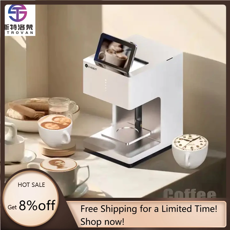 STLF JW ل EVEBOT EB-Pro Selfie طابعة طعام الصور التلقائي التجارية لاتيه الفن الحليب رغوة كوكتيل كعكة البسكويت المواد المرنة