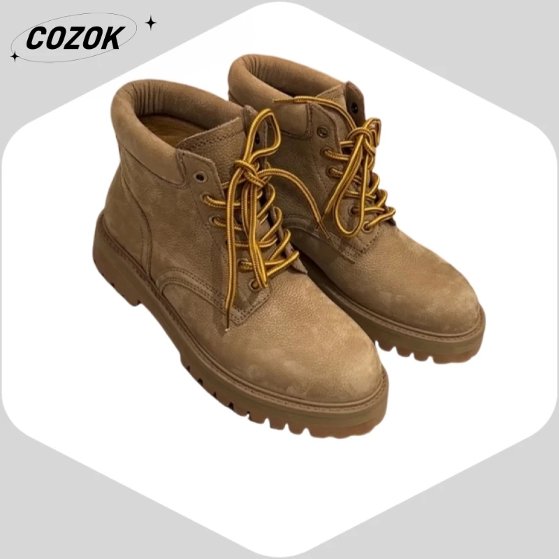 

25 Hot-Selling New Products Style Senior Genuine Leather Wear-Resisting Leisure Women's Boots Autumn and Winter Boots AD1524