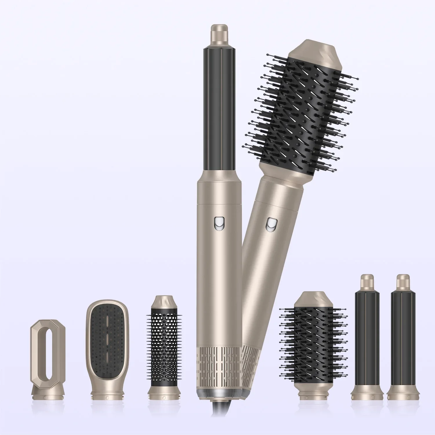 

Five-in-one multi-functional hot air comb curling straight dual-purpose hair dryer comb curling iron hair straightener