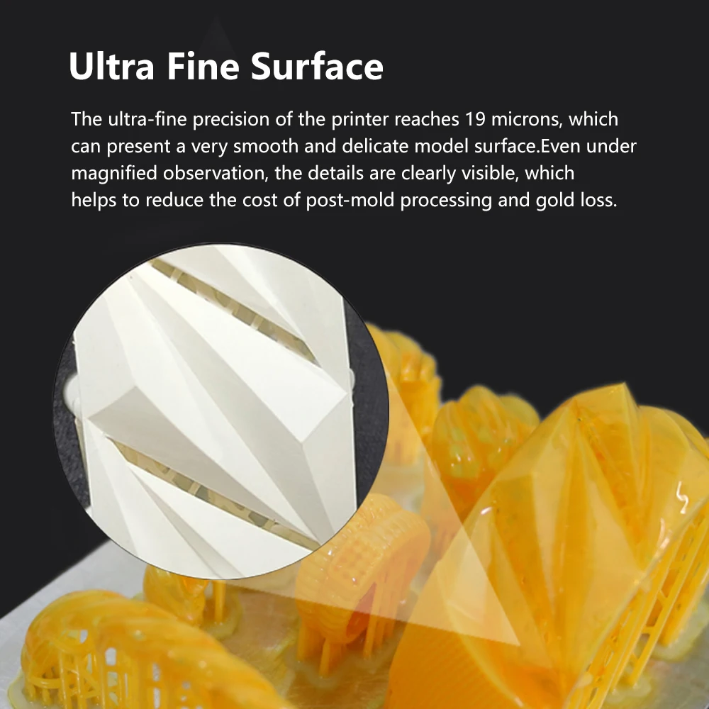 IFUN 자이언트 전문 산업용 LCD 3D 프린터 기계, 보석 주조 송진, 고정밀, 12k