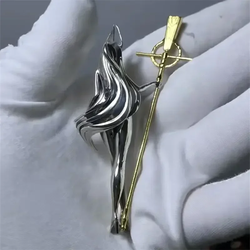 2026 Anubis Pendant Necklace Egyptian Mythology Original Hand-made Rock Art Gothic Accessories