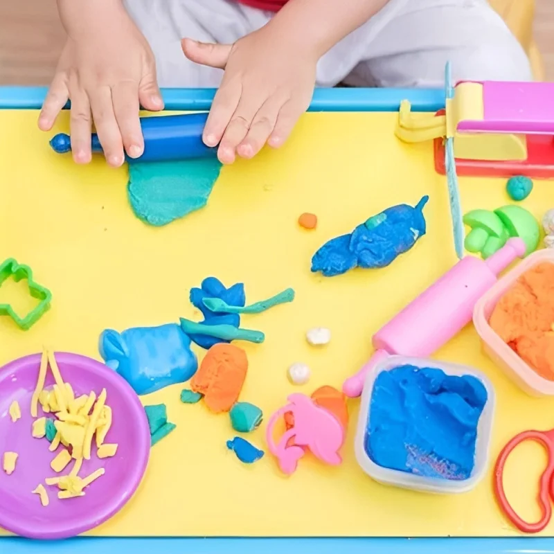 Play Dough Tools Set Kitchen Creations Clay Dough Accessories Cutters Rollers Molds Kids DIY Educational Toy for Toddlers TMZ