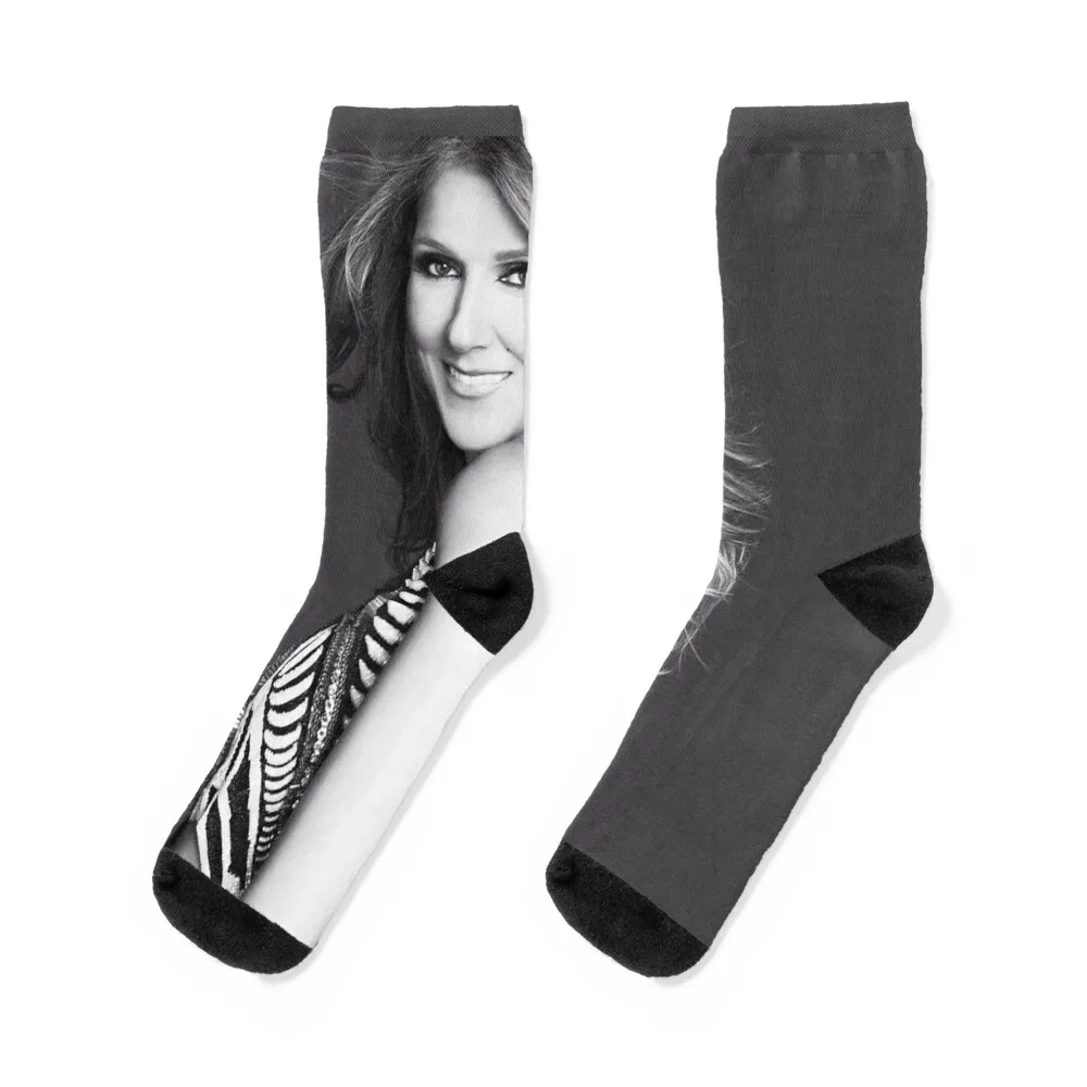 

Celine Dion Participant Socks short men cotton high quality professional running Socks Men's Women's