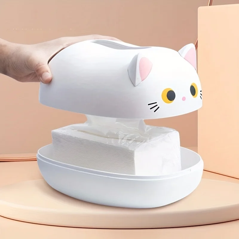 Cute Cat Tissue Box: Kitchen Tissue BoxAdd A Touch Of Whimsy to Your Home Decor!