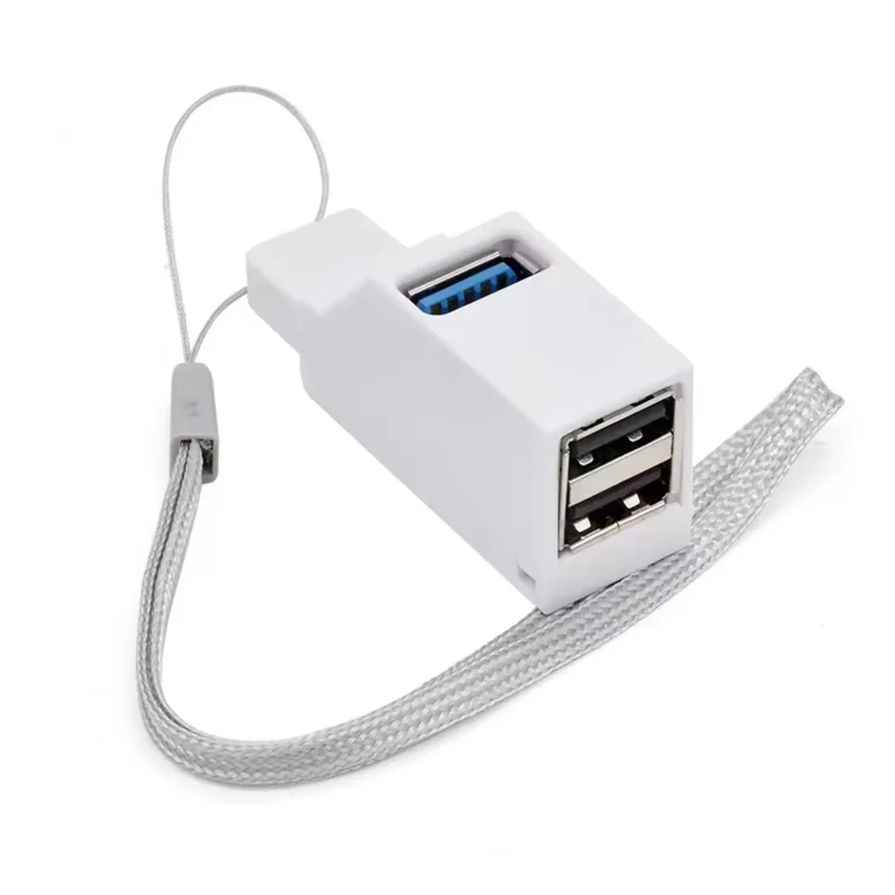 NNBILI USB 3.0 محول محور صندوق مقسم صغير 1 إلى 3 منافذ عالية السرعة USB 2.0 موسع للكمبيوتر المحمول U قارئ بطاقات القرص ﻿