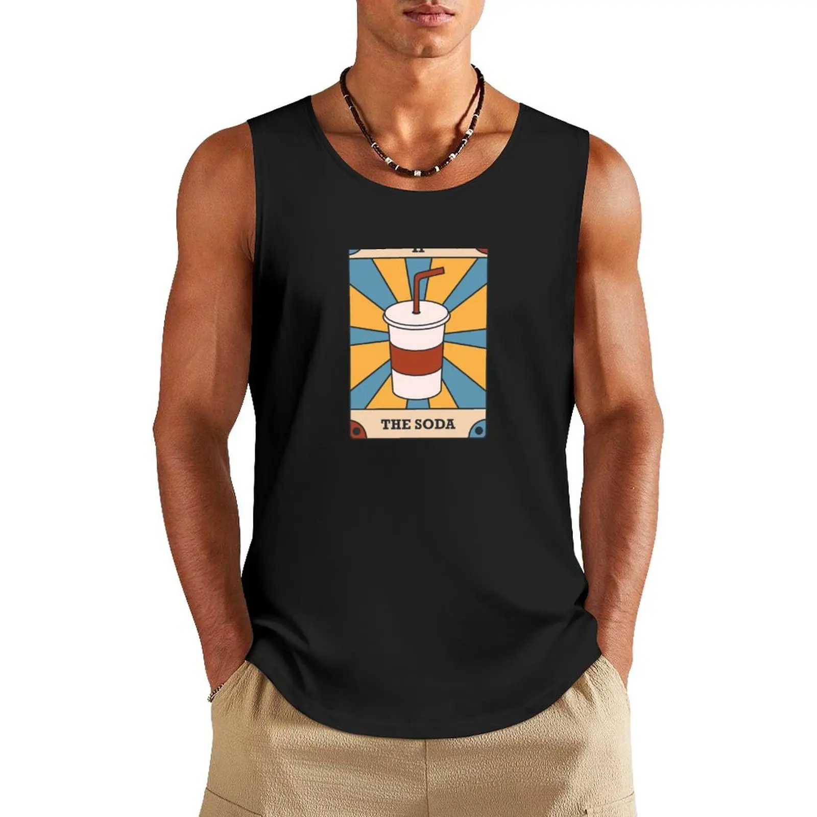 THE SODA Modern Tarot Card Tank Top Men's sports t-shirt cute tops T-shirt Men's gym