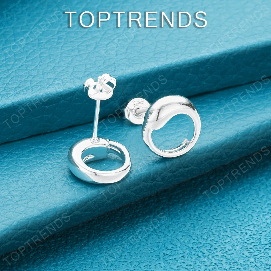 

Pretty 925 Sterling Silver Teardrop Stud Earrings For Women Valentine's Day Gift Wedding Party Gift Elegant Jewelry Accessories