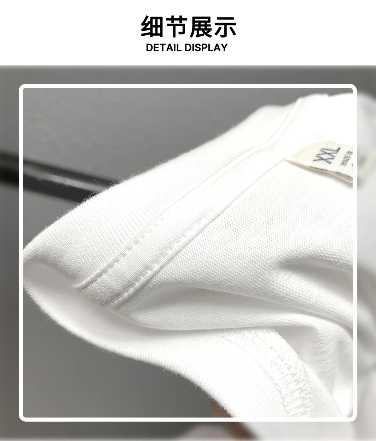 Summer Fashion Heavyweight Men's English Letter 100% Cotton Bear Print Round Neck High Quality Casual Fitness T-shirt