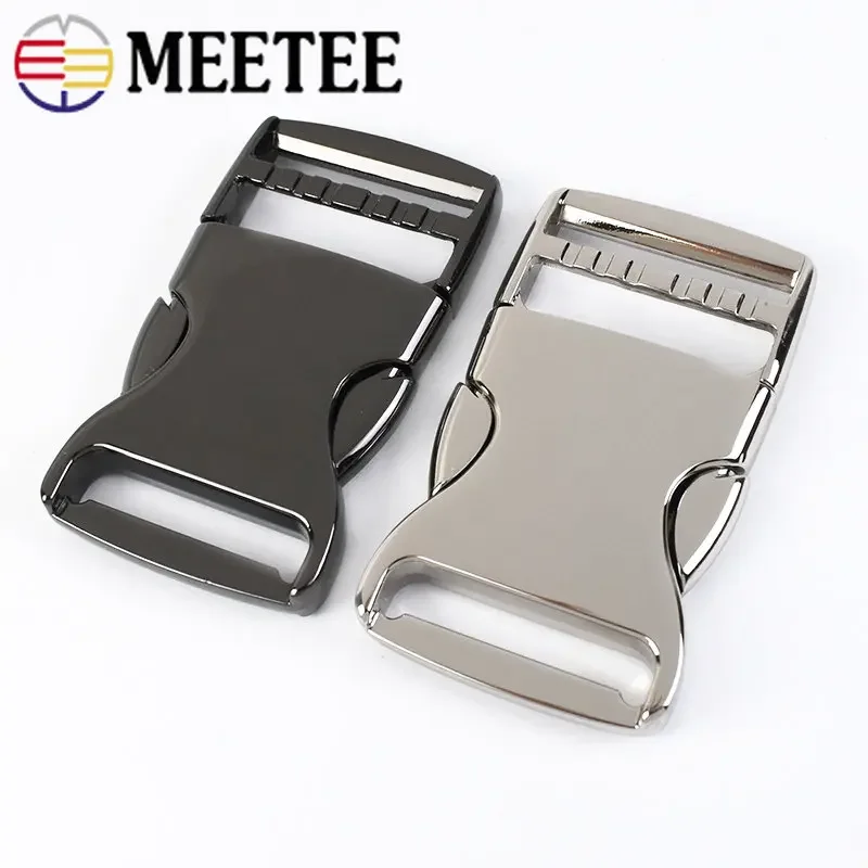 2Pcs 20/25/38mm Metal Quick Side Release Buckle for Garment Backpack Bag Strap Belt Clip Clasp DIY Clothing Hardware Accessories