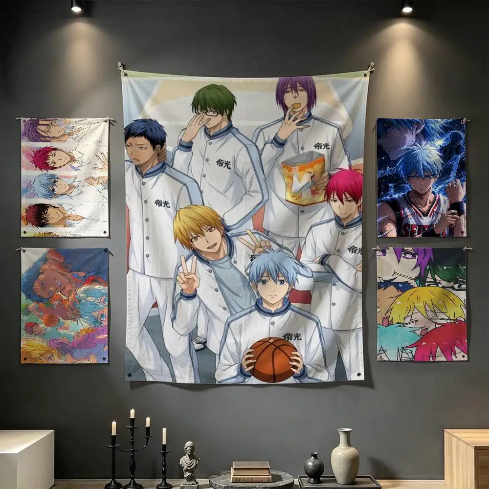 Anime K-Kuroko No Basket Tapestry Tropical Ocean Wall Hanging for Bedroom Living Room Dorm Home Decor