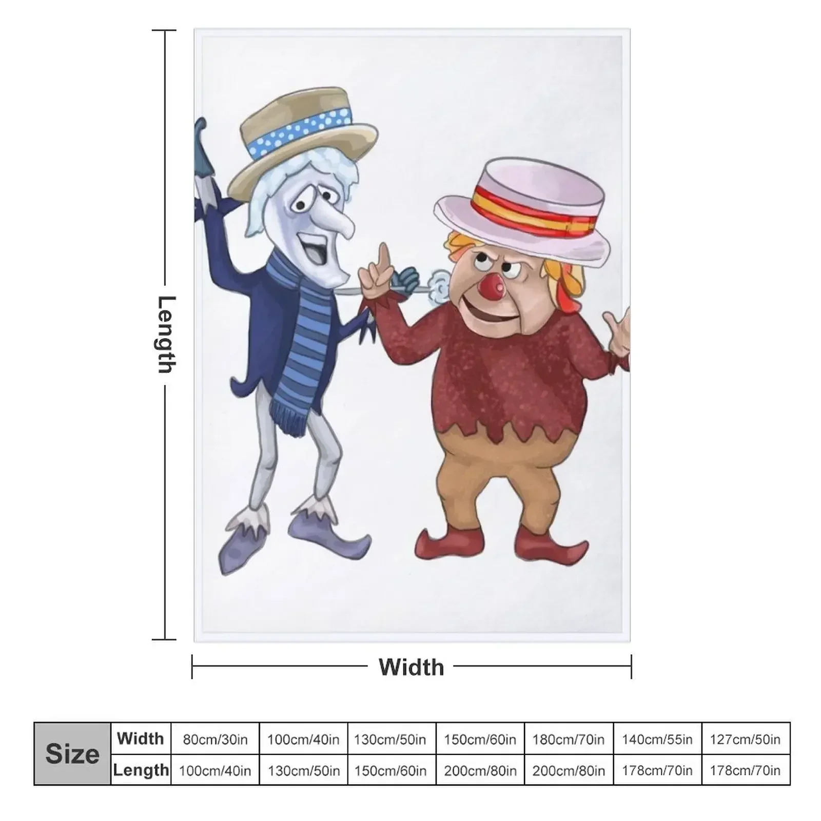 Snow miser and heat miser Throw Blanket for babies warm winter Blankets