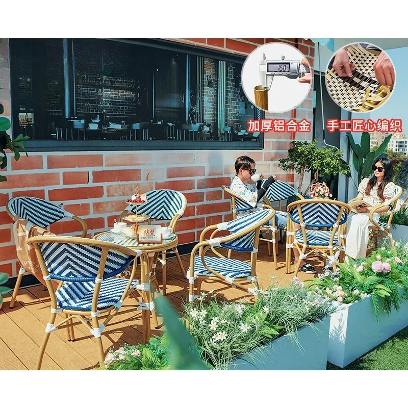 

Stylish Outdoor Wicker Dining Set, Perfect for Patios, Gardens & Cafés, Relaxing Furniture for All Spaces Patio Furniture Set