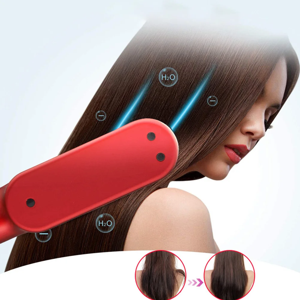 

Портативный беспроводной выпрямитель для волос, расческа, USB перезаряжаемая бигуди, 360-градусный инструмент для укладки волос с защитой от ожогов, дорожный инструмент для укладки