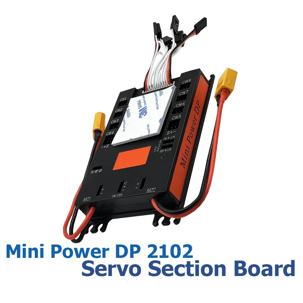 

New Power Mini 2102# DP Servo Section Board Integrated CDI Remote Cut off For Gas Fixed Wing Plane Servo Power Distributorv